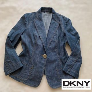 ダナキャランニューヨーク(DKNY)のダナキャランニューヨーク　DKNY インディゴ染め　デニムジャケット　サイズ2(Gジャン/デニムジャケット)