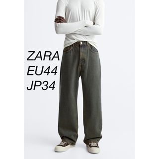 ザラ(ZARA)のZARA オーバーダイ BAGGY デニムパンツ(デニム/ジーンズ)