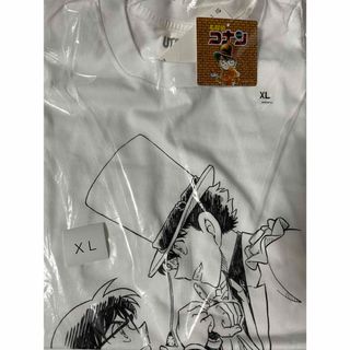 【新品未着用】名探偵コナン×ユニクロTシャツ　江戸川コナン＆怪盗キッド　X L(Tシャツ/カットソー(半袖/袖なし))