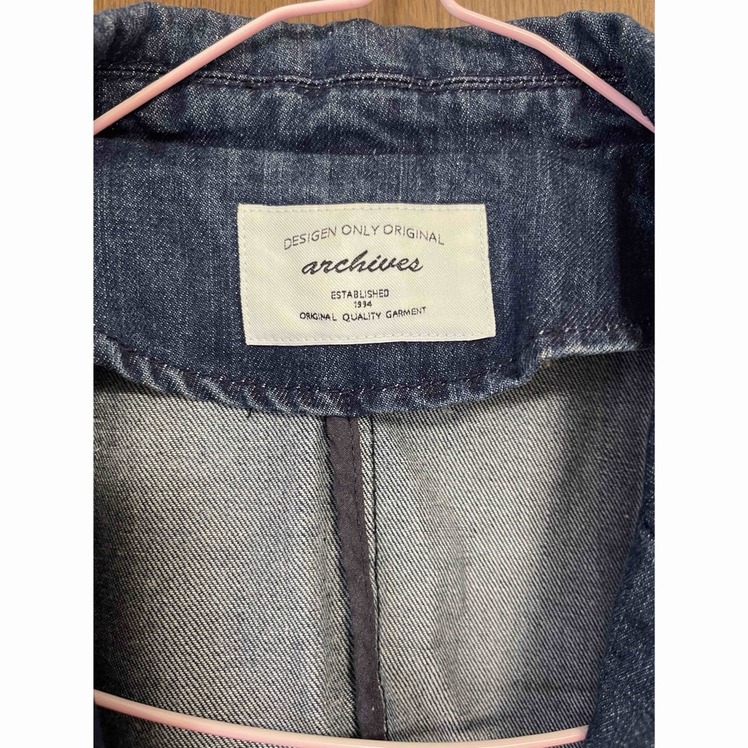 デニムコート ステンカラーコート レディースのジャケット/アウター(スプリングコート)の商品写真