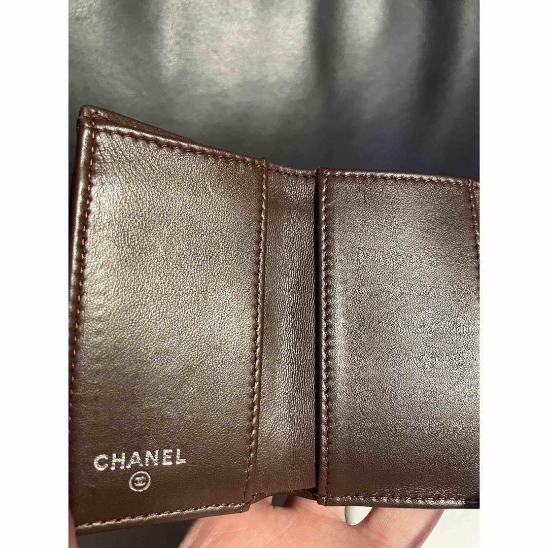 CHANEL(シャネル)のCHANEL 三つ折りミニ財布　ラムスキン レディースのファッション小物(財布)の商品写真