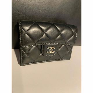 シャネル(CHANEL)のCHANEL 三つ折りミニ財布　ラムスキン(財布)