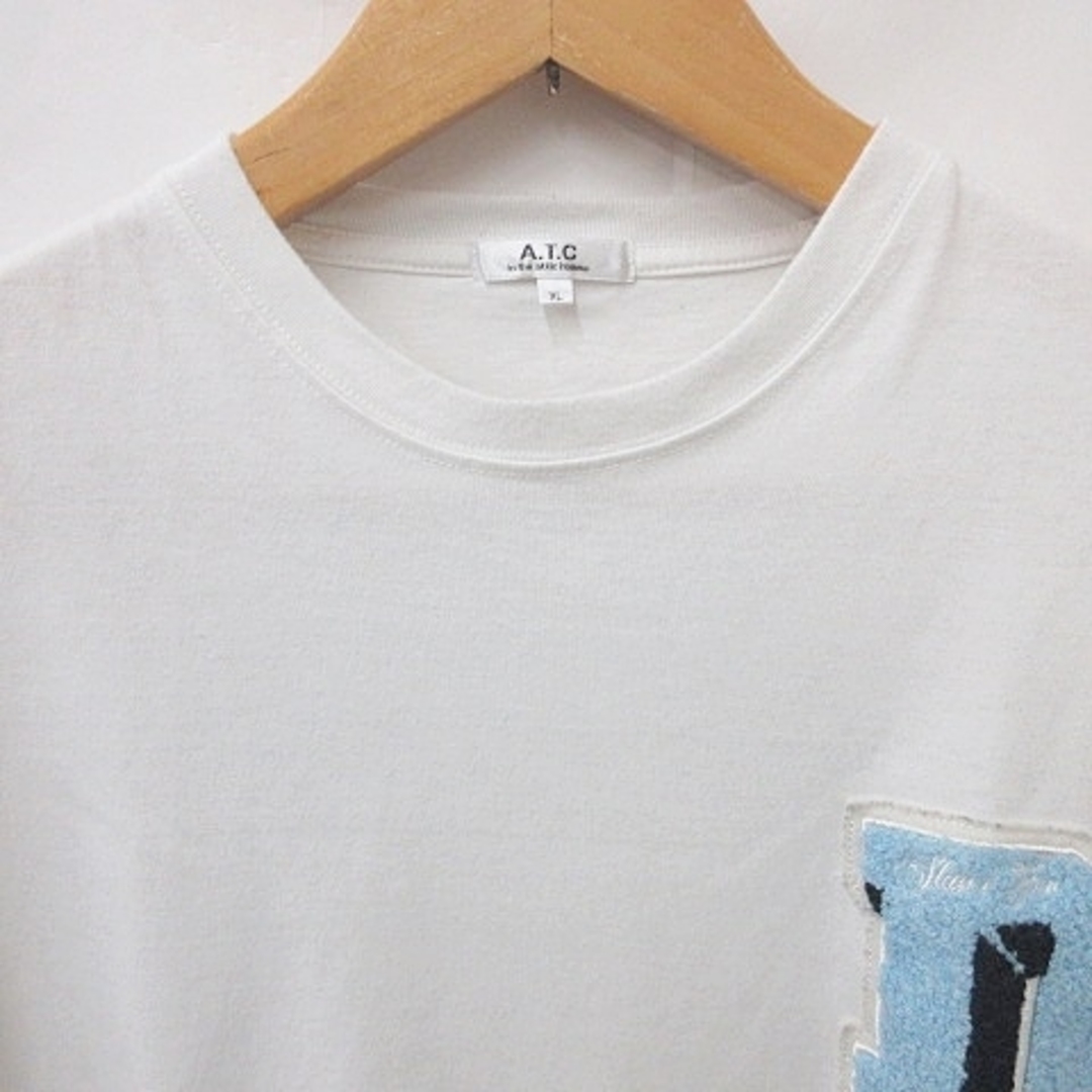 in the attic(インジアティック)のインジアティック homme A.T.C Tシャツ 半袖 クルーネック 白 XL メンズのトップス(Tシャツ/カットソー(半袖/袖なし))の商品写真