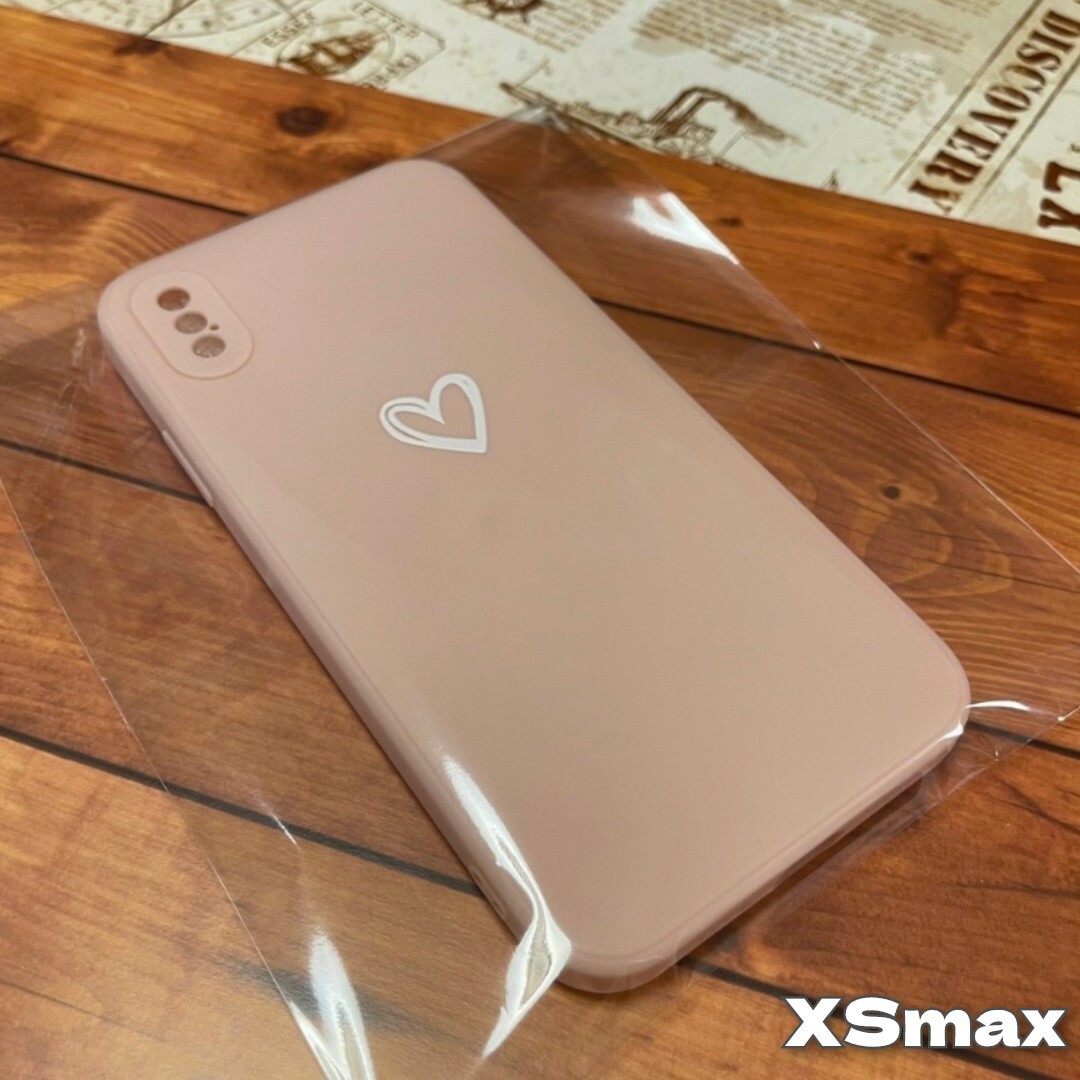 iPhoneXSmax iPhoneケース ピンク ハート おしゃれ かわいい スマホ/家電/カメラのスマホアクセサリー(iPhoneケース)の商品写真