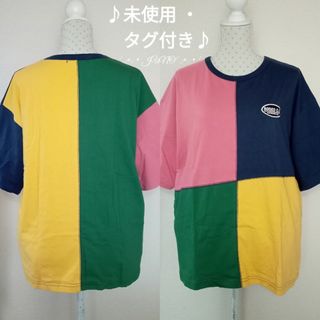 ロデオクラウンズワイドボウル(RODEO CROWNS WIDE BOWL)のカラートップス♡RODEO CROWNS ロデオクラウンズ  未使用 タグ付き(Tシャツ(半袖/袖なし))