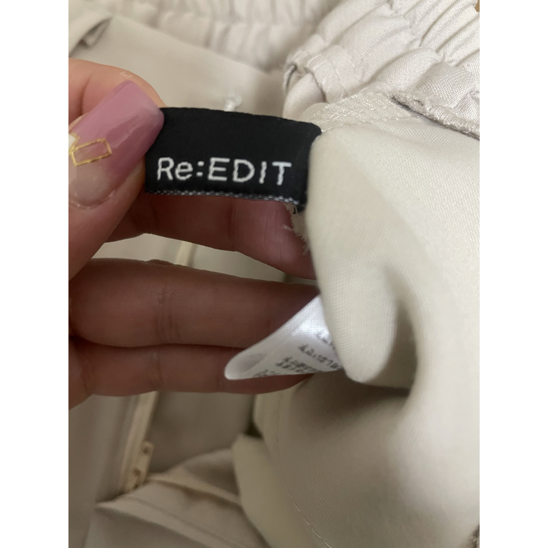 Re:EDIT(リエディ)のRE:EDIT センタープレスパンツ レディースのパンツ(カジュアルパンツ)の商品写真