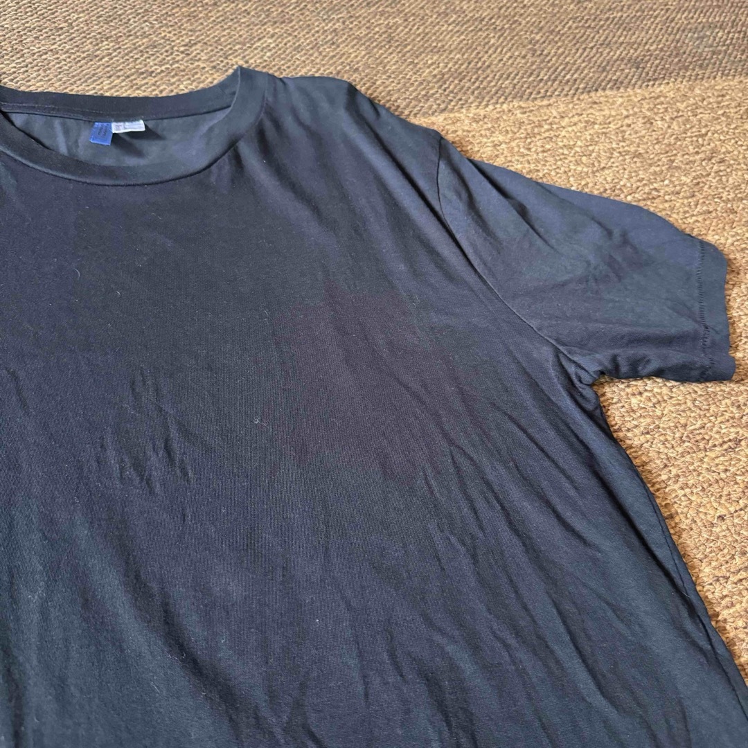 H&M(エイチアンドエム)の1 H&M メンズ　Tシャツ　黒　ロング丈 メンズのトップス(Tシャツ/カットソー(半袖/袖なし))の商品写真