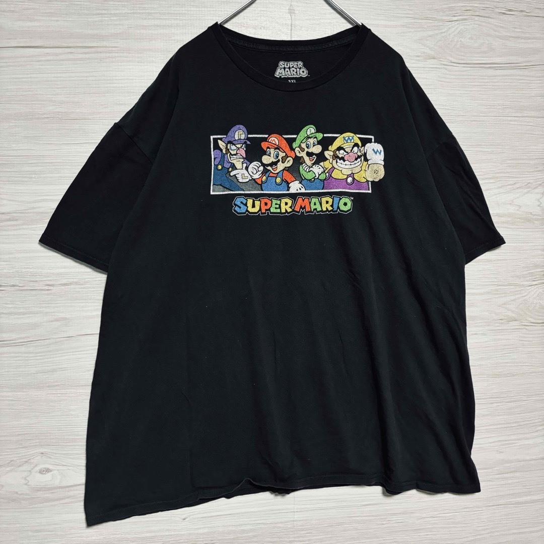 TV&MOVIE(ティービーアンドムービー)の【入手困難】SUPER MARIO マリオ　Tシャツ　3XLサイズ　一点物　海外 メンズのトップス(Tシャツ/カットソー(半袖/袖なし))の商品写真