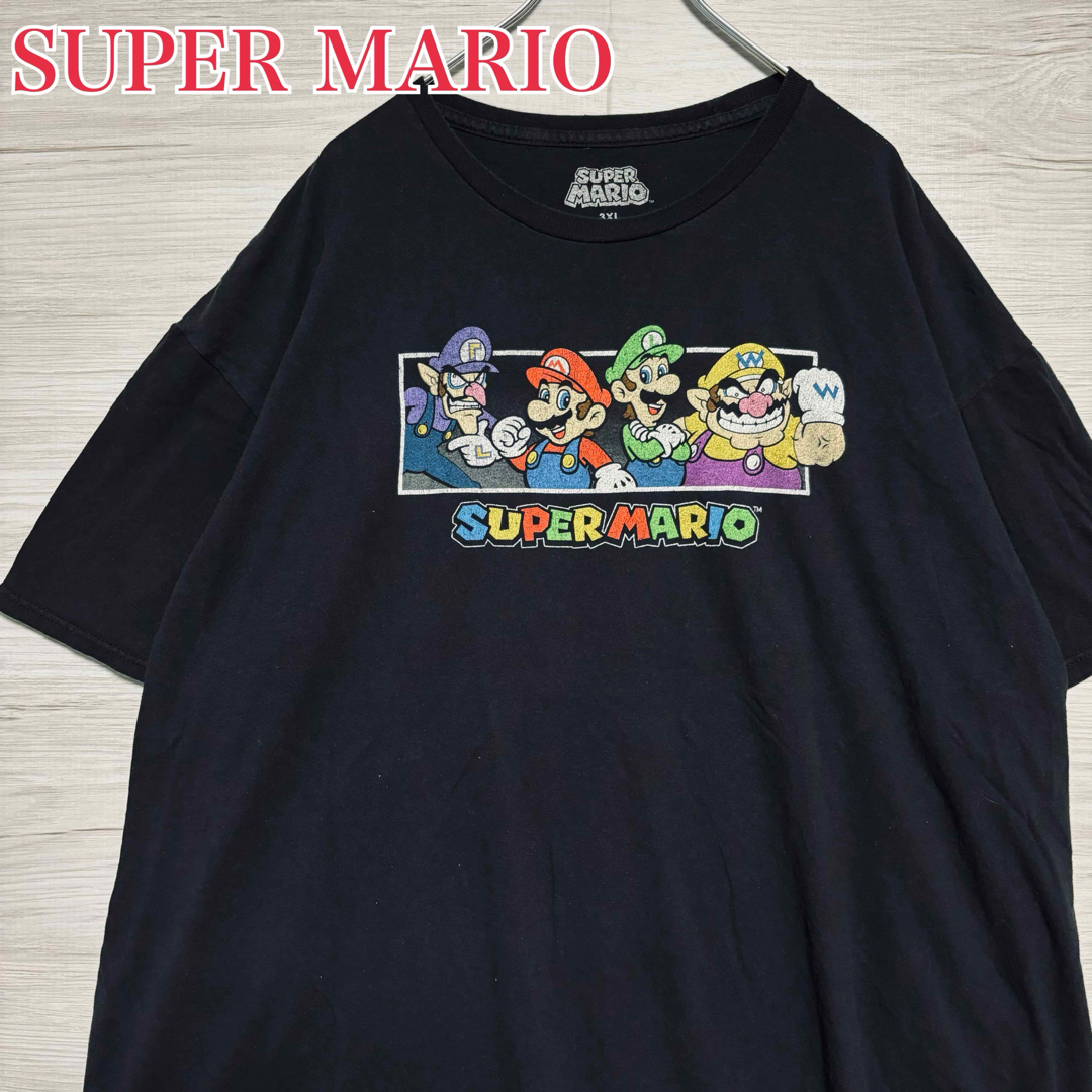 TV&MOVIE(ティービーアンドムービー)の【入手困難】SUPER MARIO マリオ　Tシャツ　3XLサイズ　一点物　海外 メンズのトップス(Tシャツ/カットソー(半袖/袖なし))の商品写真