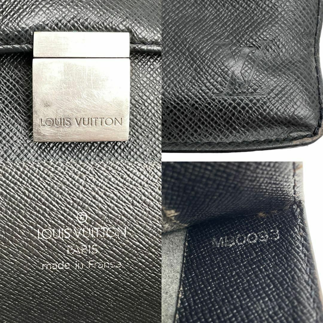 LOUIS VUITTON(ルイヴィトン)の良品 LOUIS VUITTON ブリーフケース アンガラ フラップ LV 黒 メンズのバッグ(ビジネスバッグ)の商品写真