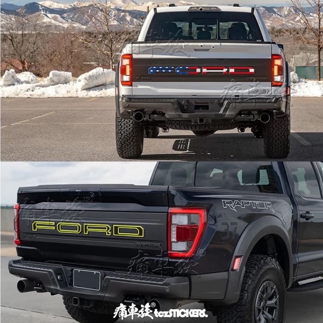 FORD F150 フロント リア ステッカー 星条旗 アメ車 フォード 限定品 自動車/バイクの自動車(車外アクセサリ)の商品写真