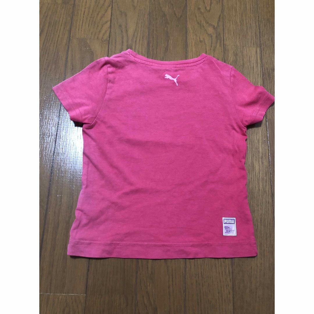 PUMA(プーマ)のトムとジェリー　プーマ　スポーツ　Tシャツ　レッド　ピンク　100 キッズ/ベビー/マタニティのキッズ服女の子用(90cm~)(Tシャツ/カットソー)の商品写真