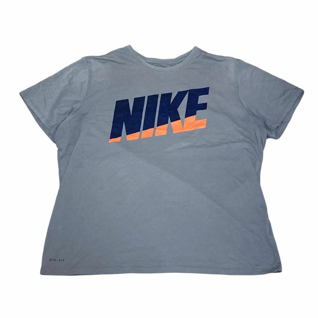 NIKE(ナイキ)のNIKE ナイキ 半袖Tシャツ DRI-FIT グレー US古着 c81 メンズのトップス(Tシャツ/カットソー(半袖/袖なし))の商品写真