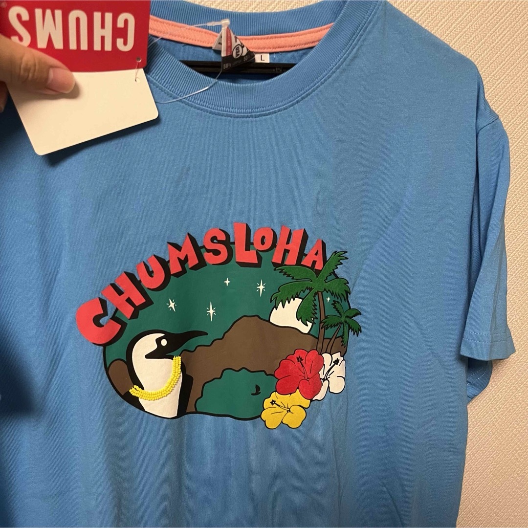 CHUMS(チャムス)のCHUMS s/s Tshirt Sky Light Blue メンズのトップス(Tシャツ/カットソー(半袖/袖なし))の商品写真