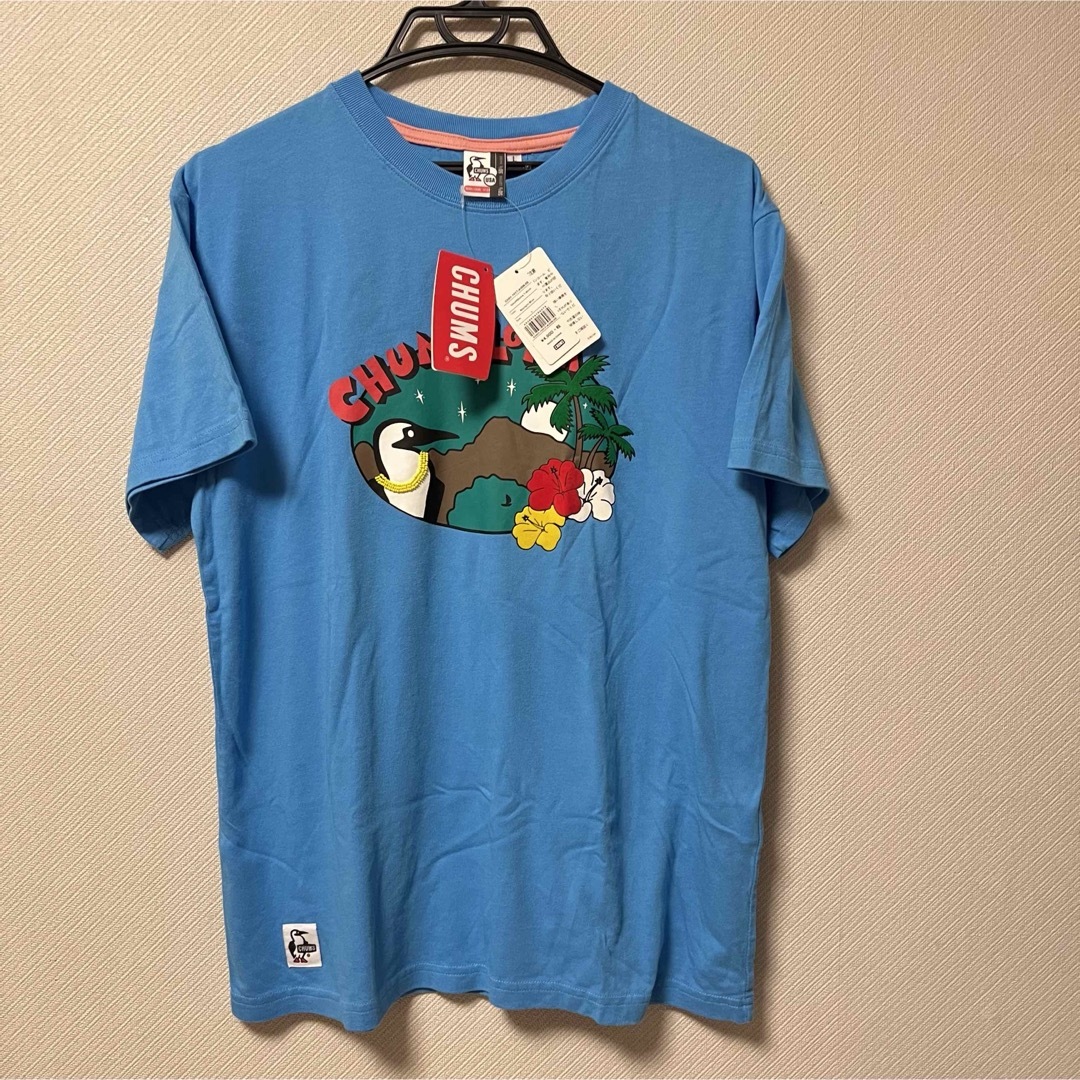 CHUMS(チャムス)のCHUMS s/s Tshirt Sky Light Blue メンズのトップス(Tシャツ/カットソー(半袖/袖なし))の商品写真