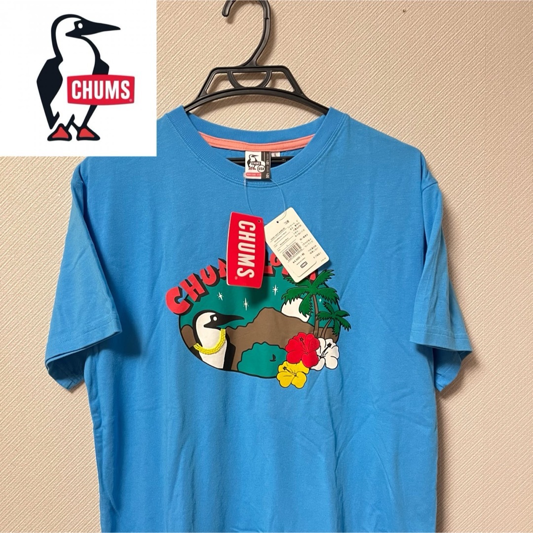 CHUMS(チャムス)のCHUMS s/s Tshirt Sky Light Blue メンズのトップス(Tシャツ/カットソー(半袖/袖なし))の商品写真