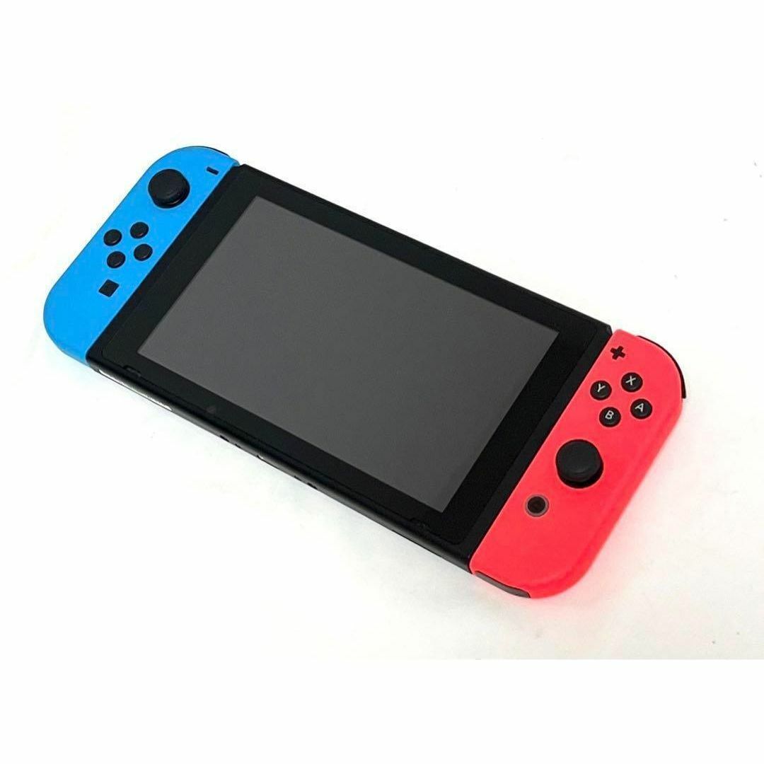 Nintendo Switch(ニンテンドースイッチ)の完品 Nintendo Switch ネオンレッドブルー スプラトゥーン2セット エンタメ/ホビーのゲームソフト/ゲーム機本体(家庭用ゲーム機本体)の商品写真