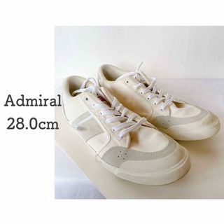 Admiral - admiralアドミラル　ローカットスニーカー　メンズ　白ホワイト