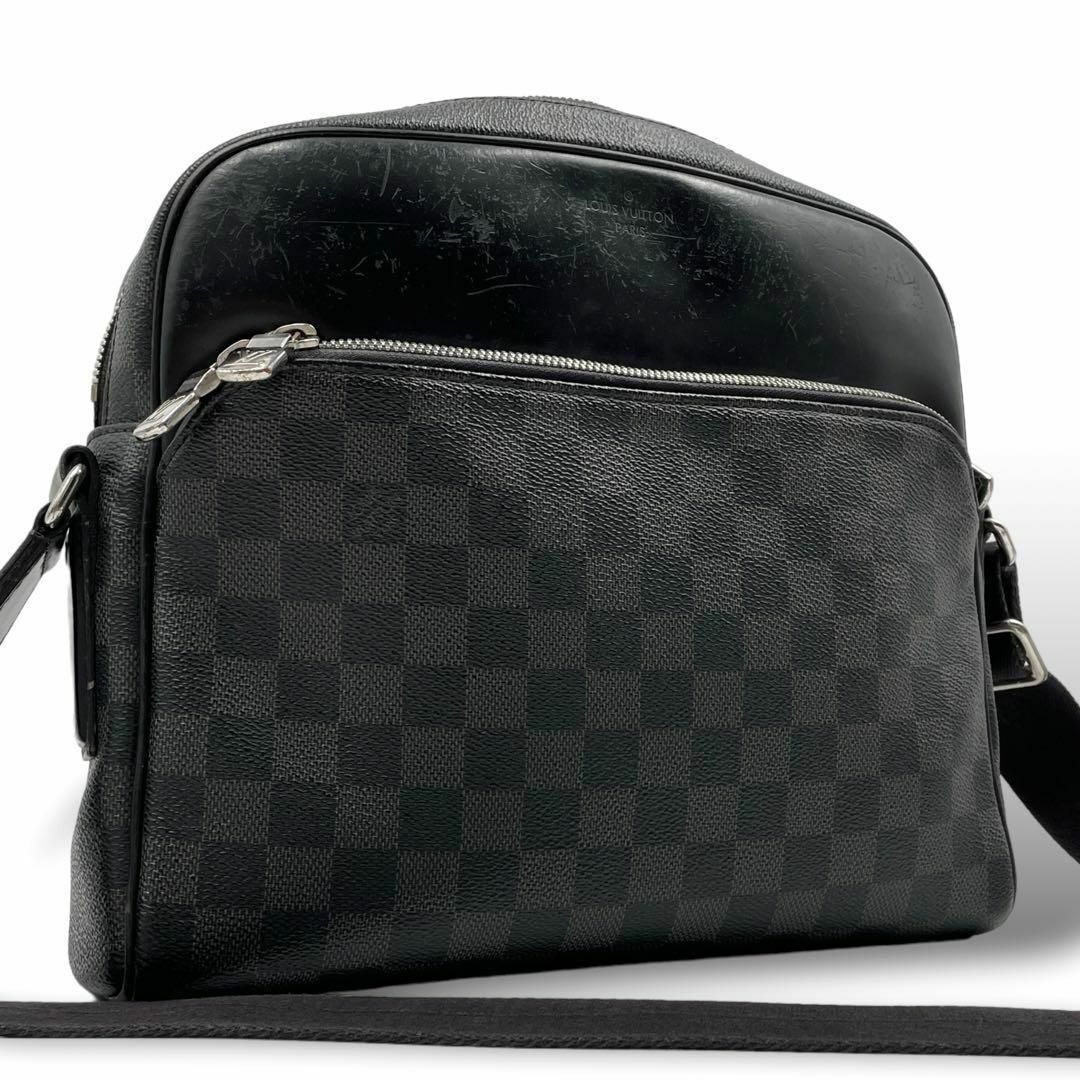 LOUIS VUITTON(ルイヴィトン)の格安 LOUIS VUITTON ショルダーバッグ ダミエ デイトン PM 黒 メンズのバッグ(ショルダーバッグ)の商品写真