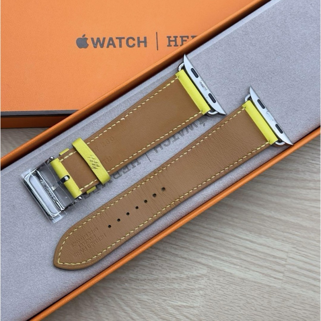 Apple(アップル)の1646 Apple Watch エルメス　イエロー　ライム　HERMES メンズの時計(腕時計(デジタル))の商品写真