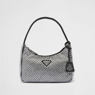 プラダ(PRADA)のPRADA プラダ　クリスタル　サテン　ミニバッグ　お値下げ可能です◎(ショルダーバッグ)