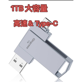 1TB 大容量 USBメモリ 2IN1 大容量 高速＆Type-C メモリー(その他)