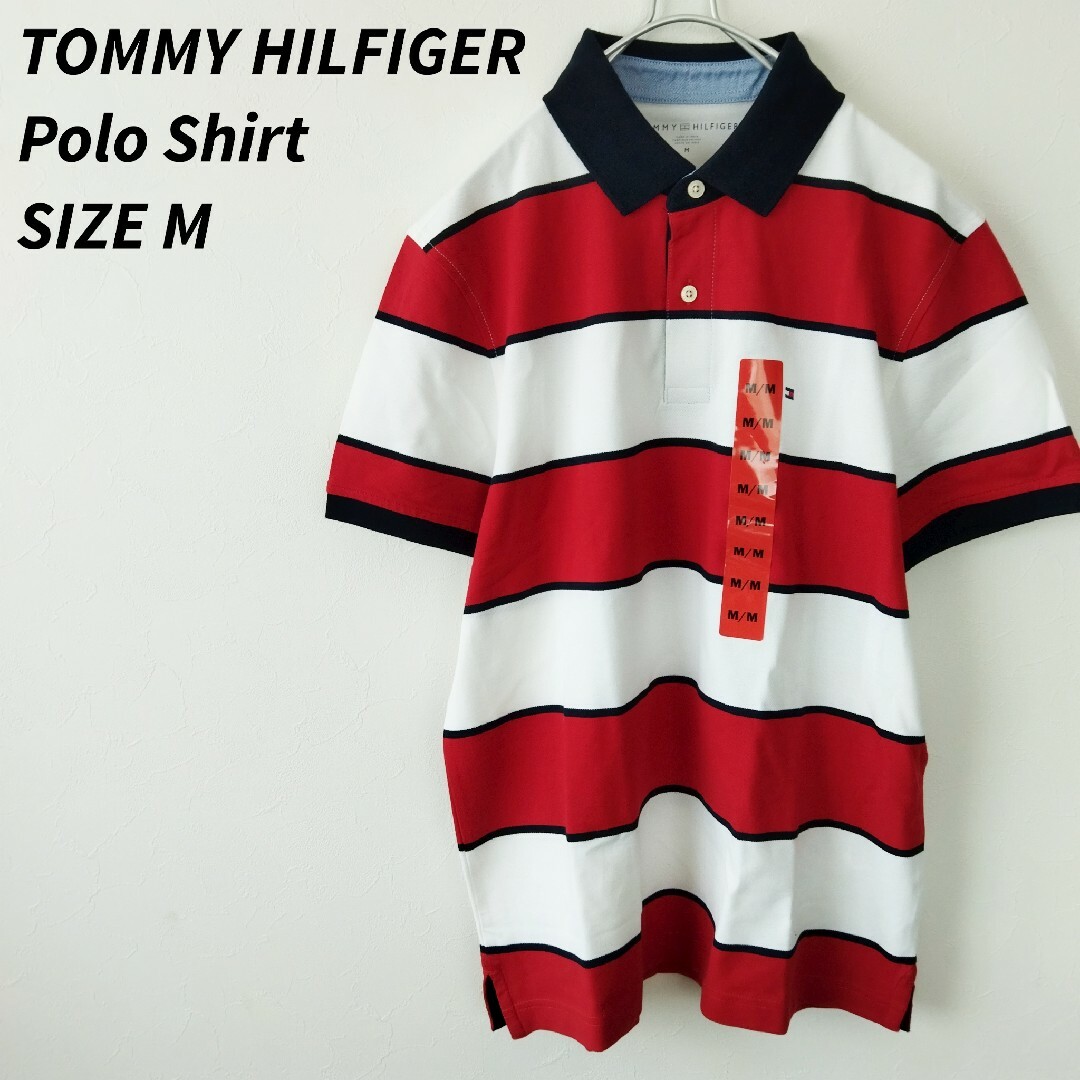 TOMMY HILFIGER(トミーヒルフィガー)の新品未使用 TOMMY HILFIGER　ポロシャツ　　ワンポイントロゴ メンズのトップス(ポロシャツ)の商品写真