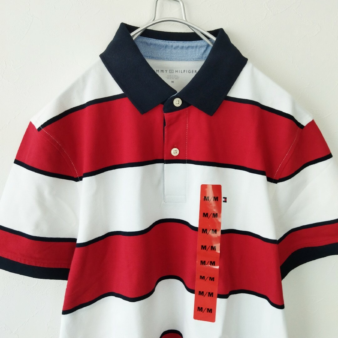 TOMMY HILFIGER(トミーヒルフィガー)の新品未使用 TOMMY HILFIGER　ポロシャツ　　ワンポイントロゴ メンズのトップス(ポロシャツ)の商品写真