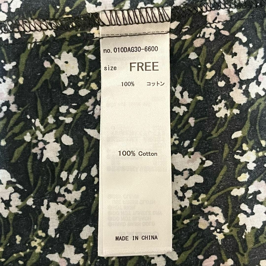 moussy(マウジー)のMOUSSY マウジー★COTTON FLORAL TIE ブラウス 花柄 レディースのトップス(シャツ/ブラウス(長袖/七分))の商品写真