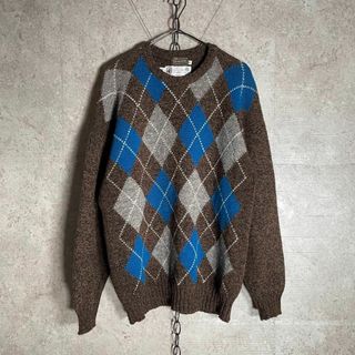 ヴィンテージ(VINTAGE)の70s Browning SHETLAND ISLANDS アーガイルセーター(ニット/セーター)