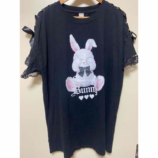 secret honey うさぎプリントTシャツ　バニー