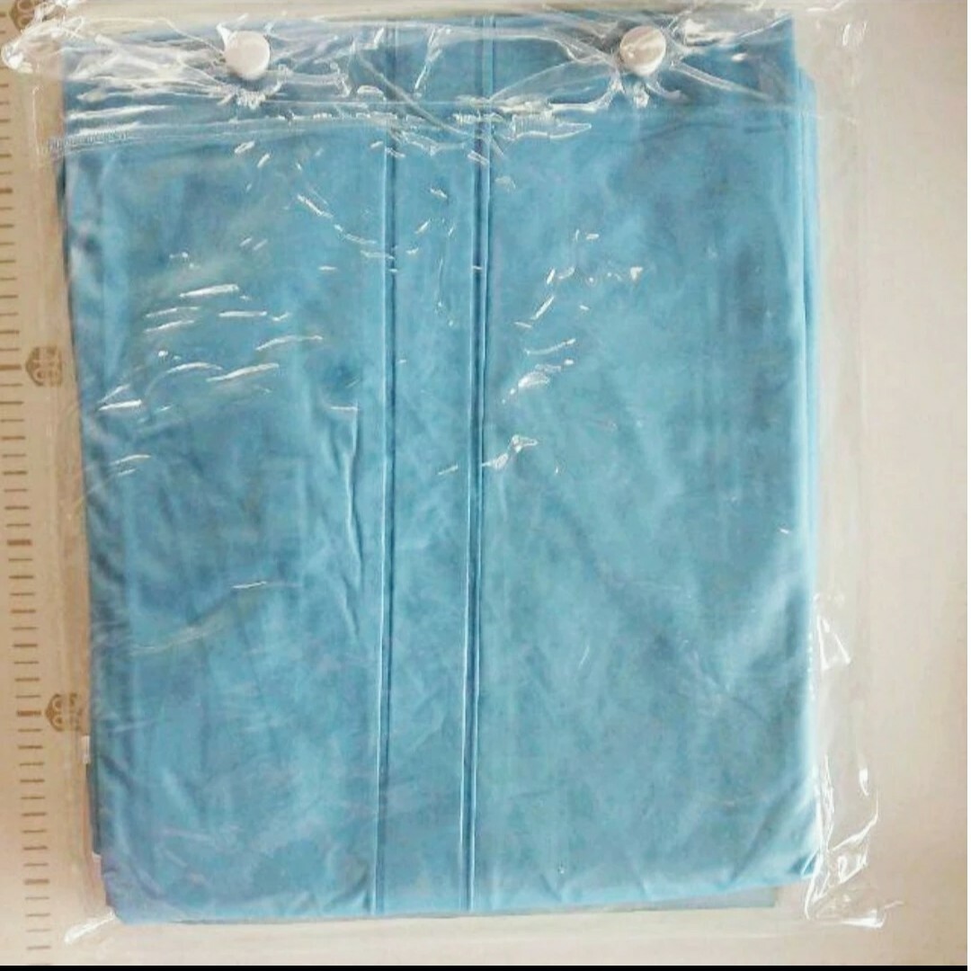 レインポンチョ ブルー 男女兼用 レディースのファッション小物(レインコート)の商品写真