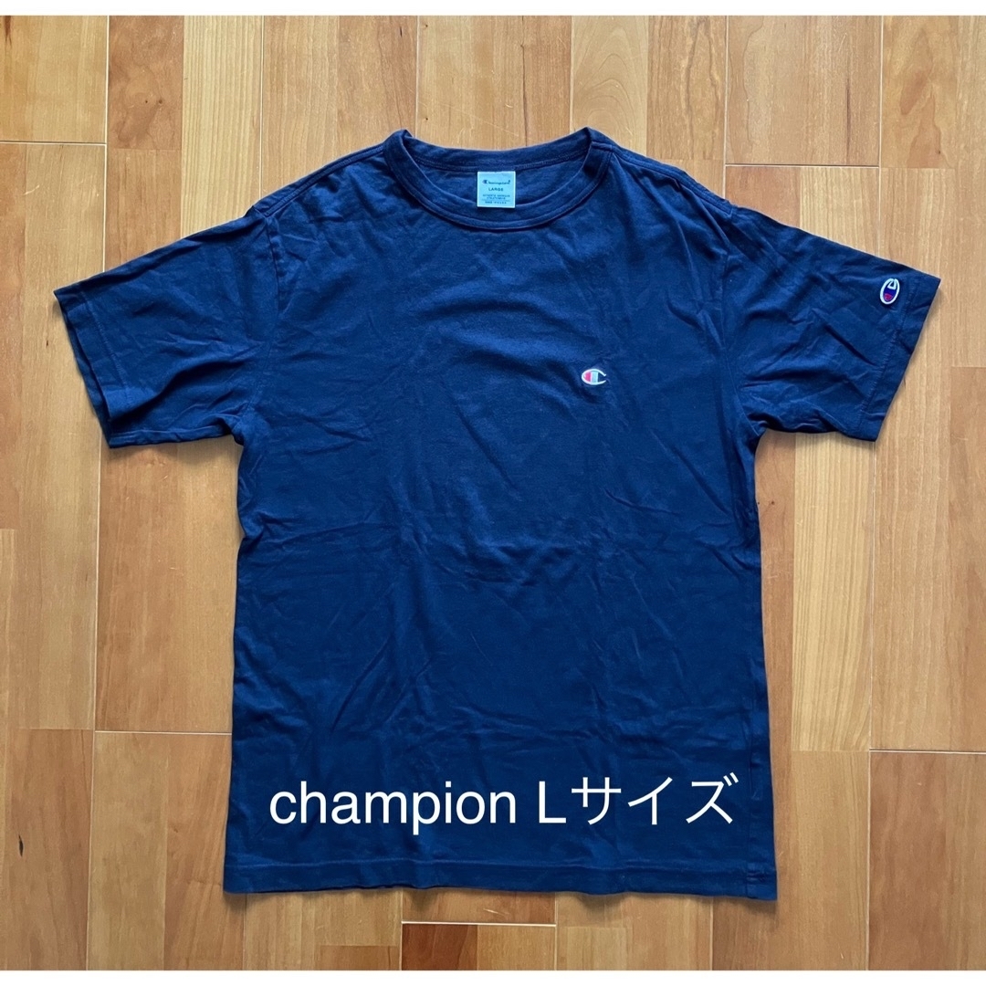 Champion(チャンピオン)のメンズ　Lサイズ　championTシャツ　UNIQLOデニム　ジーンズ　まとめ メンズのトップス(Tシャツ/カットソー(半袖/袖なし))の商品写真