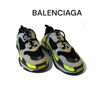 バレンシアガ(Balenciaga)のバレンシアガ 536737 メッシュ×レザー トリプルS 40 スニーカー(スニーカー)