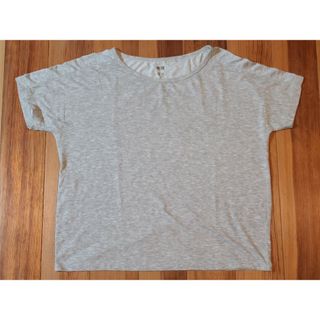 Tシャツ  *UNIQLO AIRism [グレー/無地/L](Tシャツ(半袖/袖なし))