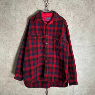 ペンドルトン(PENDLETON)の70s PENDLETON バッファローチェック ウールシャツジャケット CPO(その他)