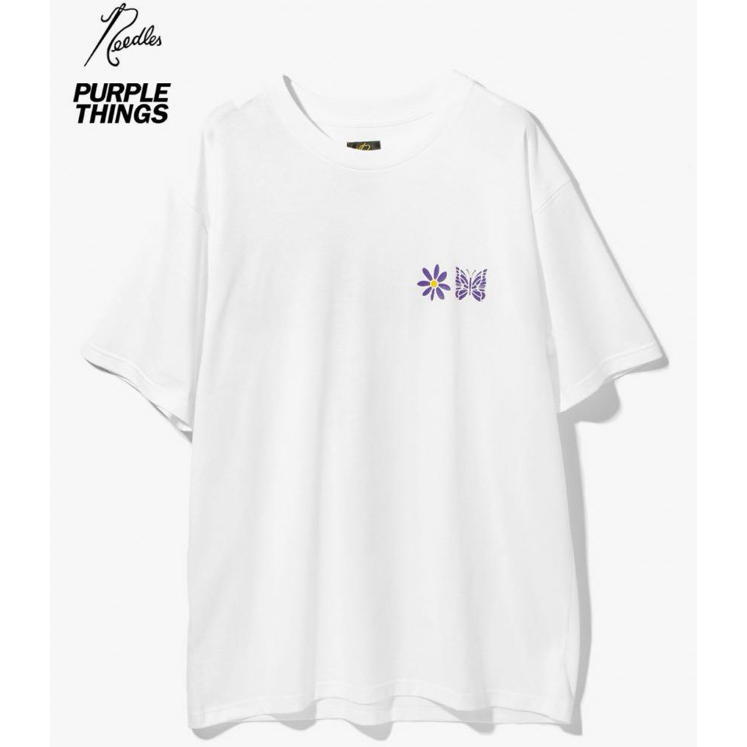 Needles(ニードルス)のNEEDLES × PURPLE THINGS 別注　Tシャツ　パピヨン　M メンズのトップス(Tシャツ/カットソー(半袖/袖なし))の商品写真