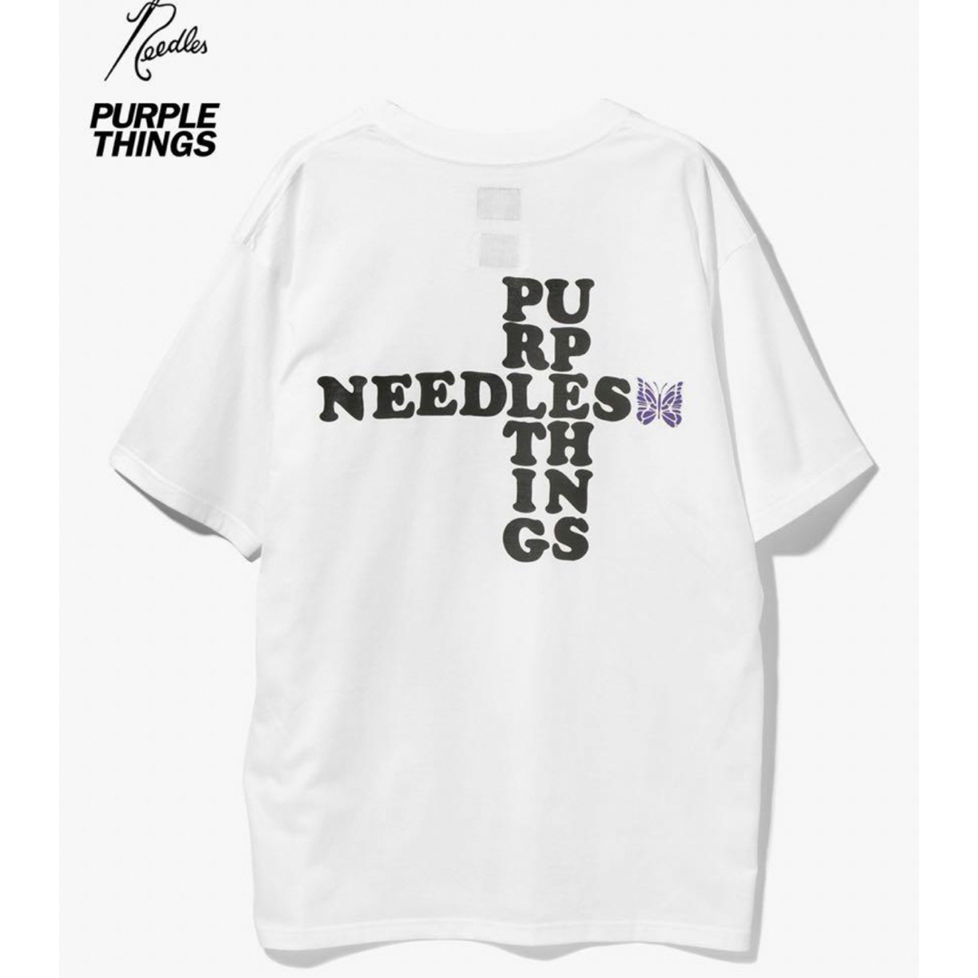 Needles(ニードルス)のNEEDLES × PURPLE THINGS 別注　Tシャツ　パピヨン　M メンズのトップス(Tシャツ/カットソー(半袖/袖なし))の商品写真
