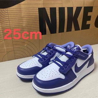 ナイキ(NIKE)の25cm AIR JORDAN 1 LOW FLYEASE (GS)(スニーカー)