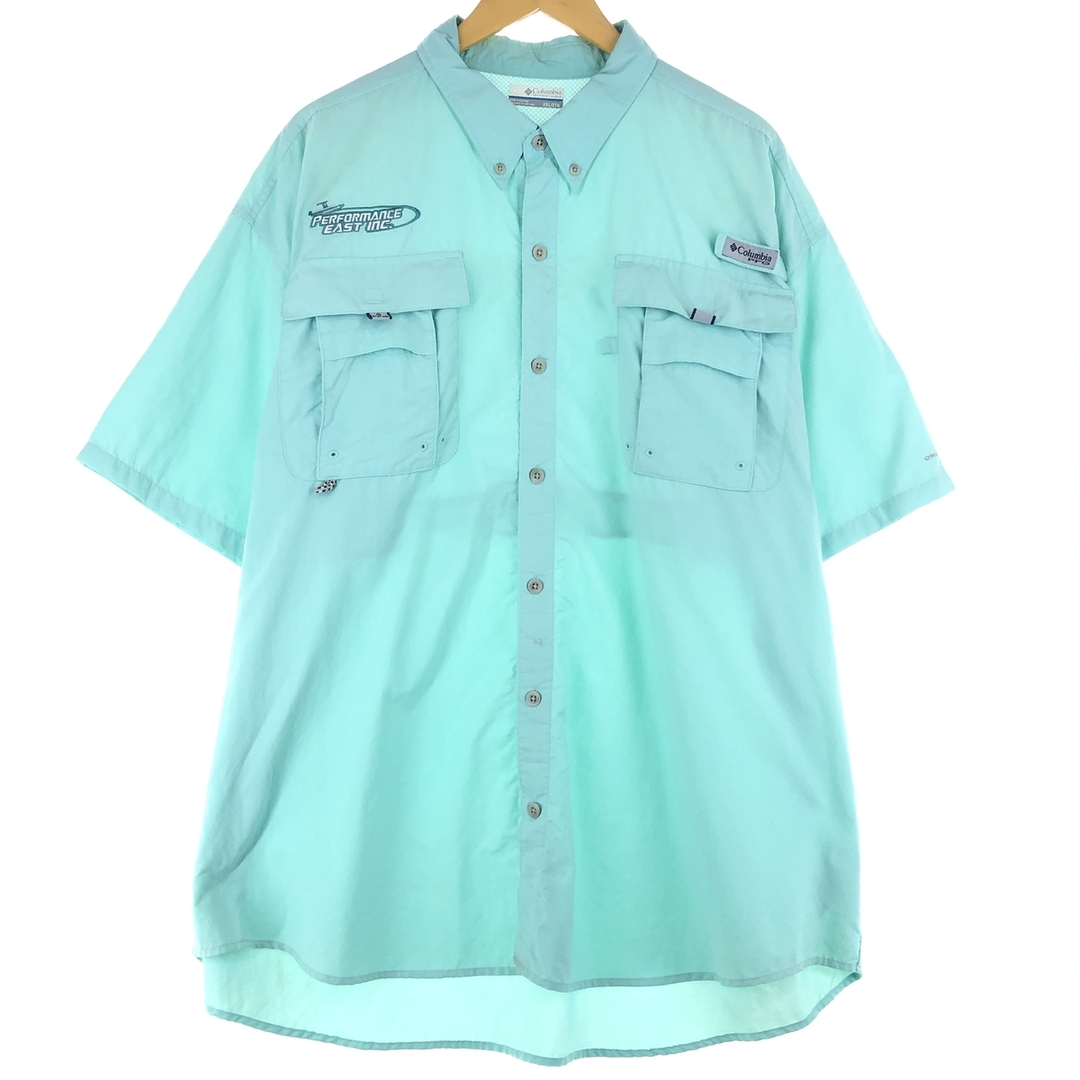 Columbia(コロンビア)の古着 コロンビア Columbia PFG OMNI-SHADE ボタンダウン 半袖 フィッシングシャツ メンズXXL /eaa442274 メンズのトップス(シャツ)の商品写真