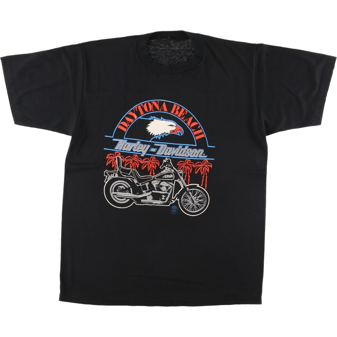 Harley Davidson(ハーレーダビッドソン)の古着 90年代 ハーレーダビッドソン Harley-Davidson モーターサイクル バイクTシャツ メンズM ヴィンテージ /eaa444112 メンズのトップス(Tシャツ/カットソー(半袖/袖なし))の商品写真