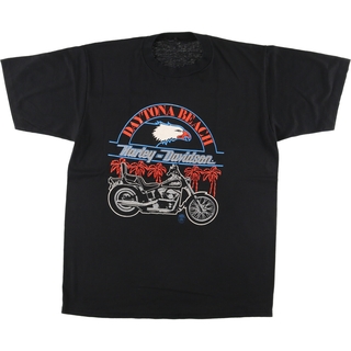 ハーレーダビッドソン(Harley Davidson)の古着 90年代 ハーレーダビッドソン Harley-Davidson モーターサイクル バイクTシャツ メンズM ヴィンテージ /eaa444112(Tシャツ/カットソー(半袖/袖なし))