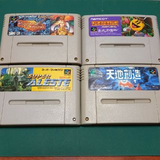 ニンテンドウ(任天堂)のスーパーファミコン　カセット４本セット(家庭用ゲームソフト)