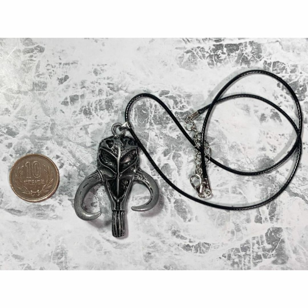 「スター・ウォーズ　マンダロリアン　メタル製 ネックレス　B/ブラック」430 エンタメ/ホビーのアニメグッズ(その他)の商品写真