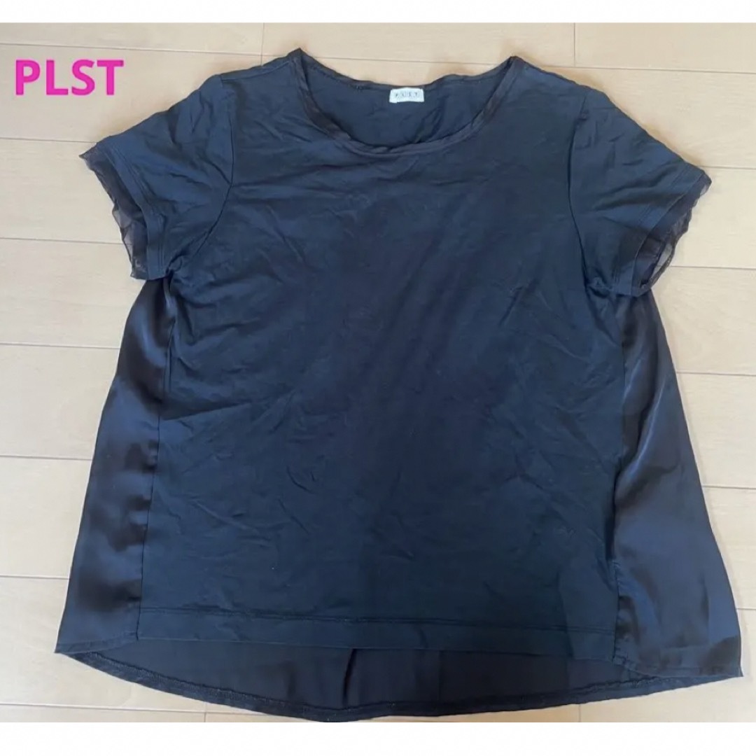 PLST(プラステ)のPLST ブラックトップス メンズのトップス(Tシャツ/カットソー(半袖/袖なし))の商品写真