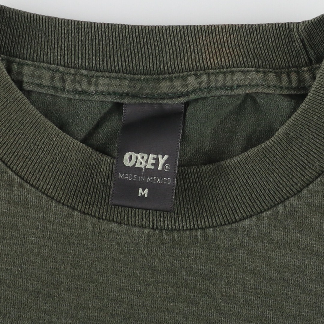 古着 00年代 オベイ OBEY 半袖 プリントTシャツ メンズM /eaa436683 メンズのトップス(Tシャツ/カットソー(半袖/袖なし))の商品写真