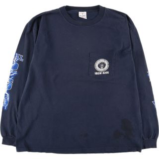 古着 90年代 ALORE バックプリント ロングTシャツ ロンT USA製 メンズXL ヴィンテージ /eaa438569(Tシャツ/カットソー(半袖/袖なし))