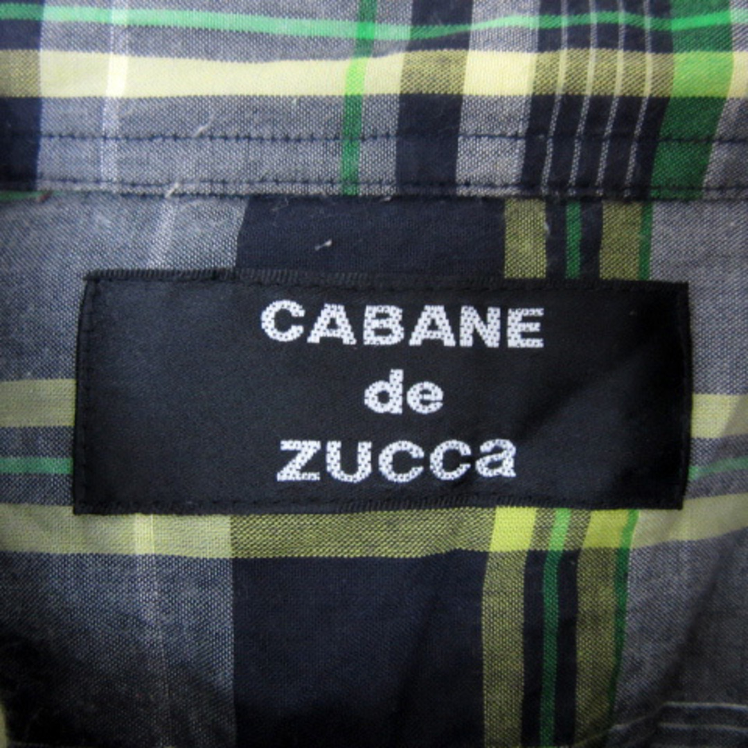 CABANE de ZUCCa(カバンドズッカ)のカバンドズッカ カジュアルシャツ 長袖 チェック柄 S マルチカラー 紺 レディースのトップス(シャツ/ブラウス(長袖/七分))の商品写真