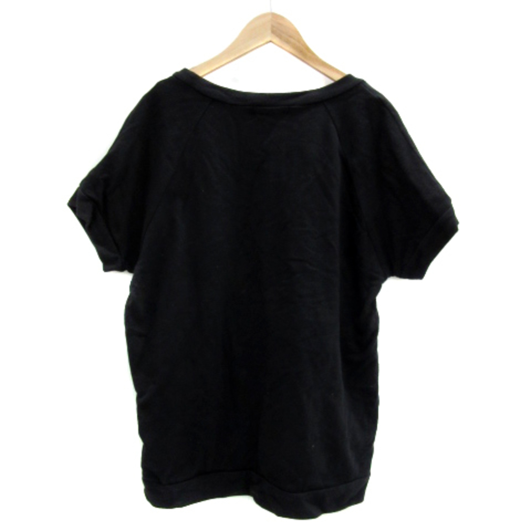 DKNY(ダナキャランニューヨーク)のダナキャランニューヨーク Tシャツ カットソー 半袖 ラウンドネック S 黒 レディースのトップス(Tシャツ(半袖/袖なし))の商品写真