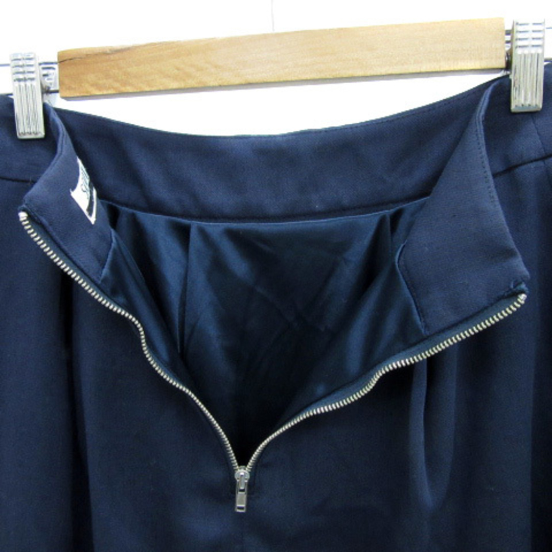 SCOT CLUB(スコットクラブ)のスコットクラブ フレアスカート ミニ丈 無地 麻 リネン混 1 紺 ネイビー レディースのスカート(ミニスカート)の商品写真